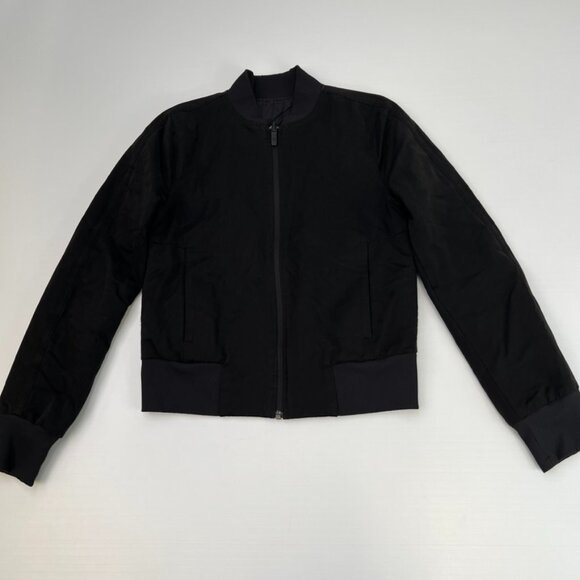 Lululemon Jacket Women 2 Reversible Non Stop Bomber Quilt Resistant Work Core Ex - Picture 1 of 16